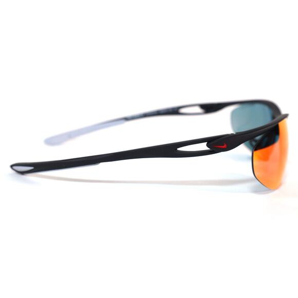 NIKE AERIAL Lightweight Rimless Performance Sunglasses - Black/Red Mirror - NWT - Picture 3 of 11